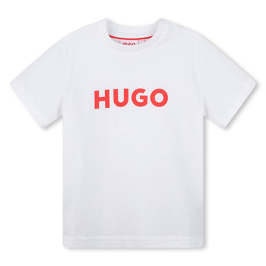Playera para niño y adolescente HUGO blanca